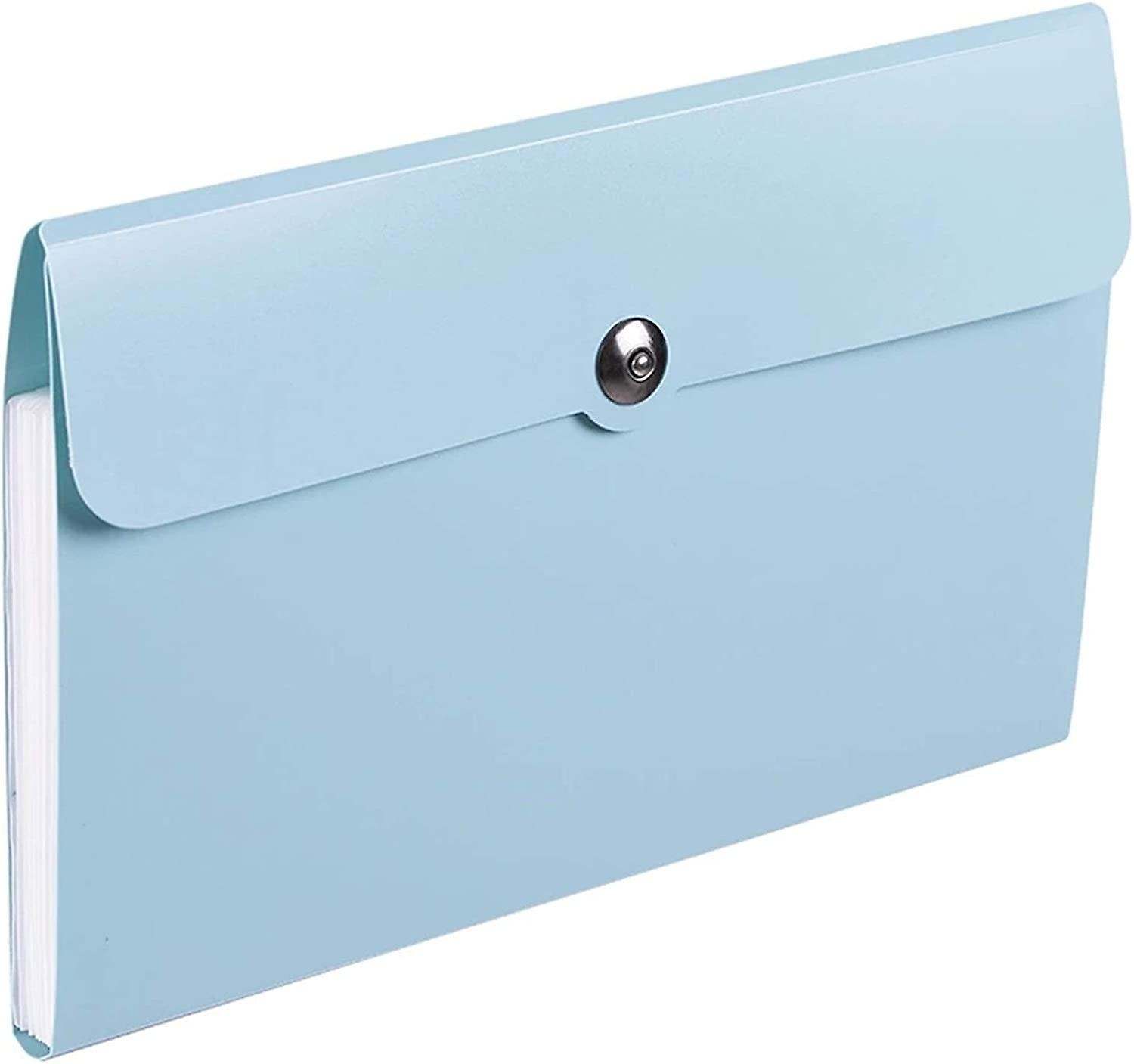 Organ Folder 8 Pockets A5 File Folder Multi-function Binder Organ Bag Ticket Folder Filing Clip Docu