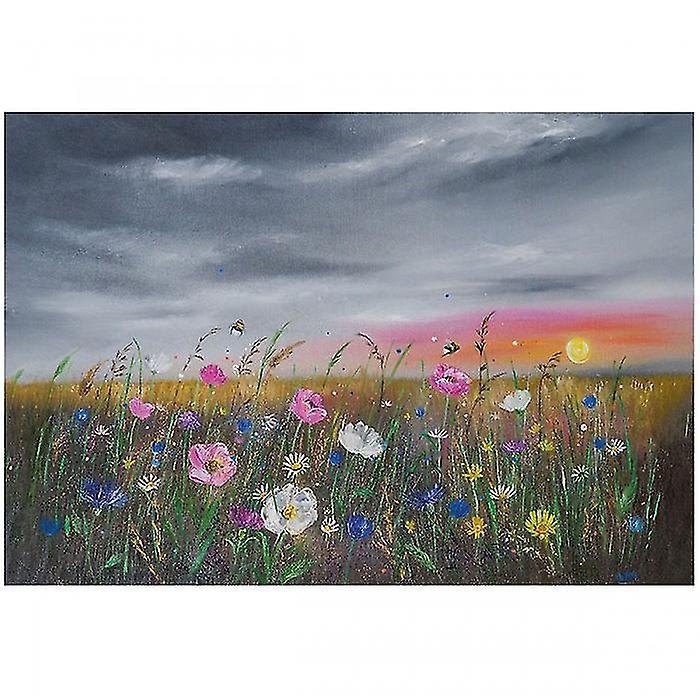 Alison Mcilkenny Sunset Over Wildflowers Print