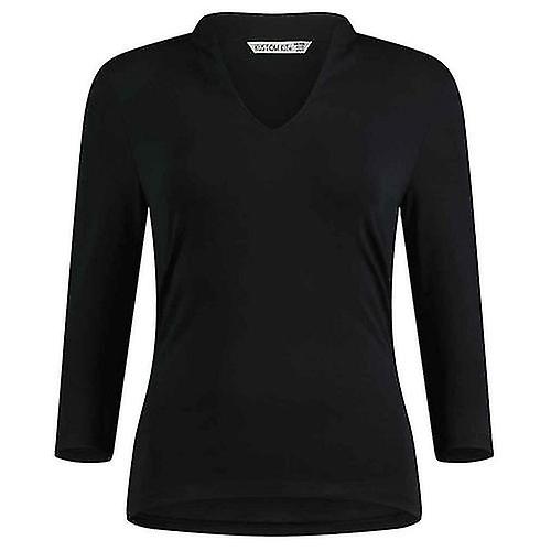 Kustom Kit Womens/Ladies Mandarin Collar 3/4 Sleeve Top
