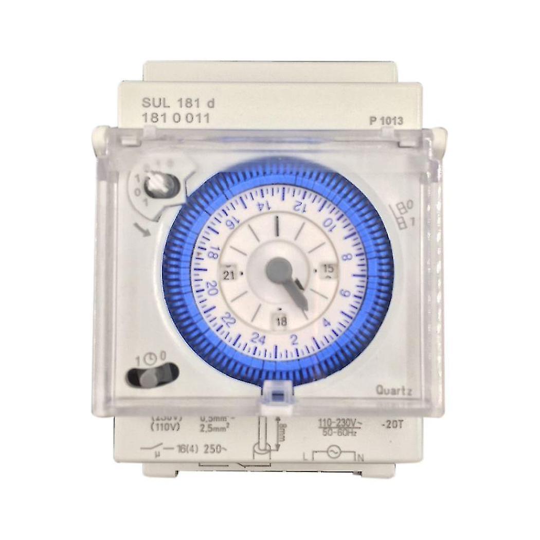Analog Mechanical Timer Switch 110v-220v 24 Hours Daily Programmable 15min Setting Time Switch Rela