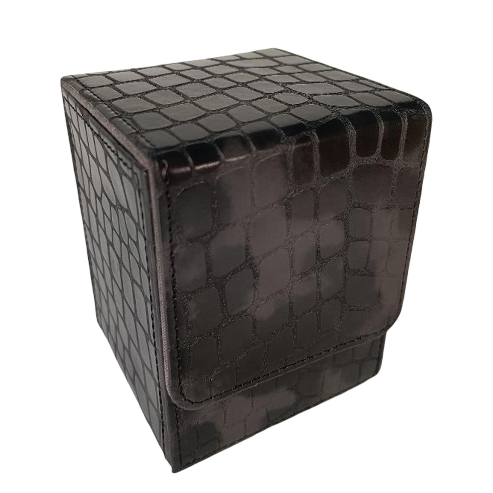 Trading Card Deck Box   Card TCG with Magnet Closure Card Storage Deck Box Black