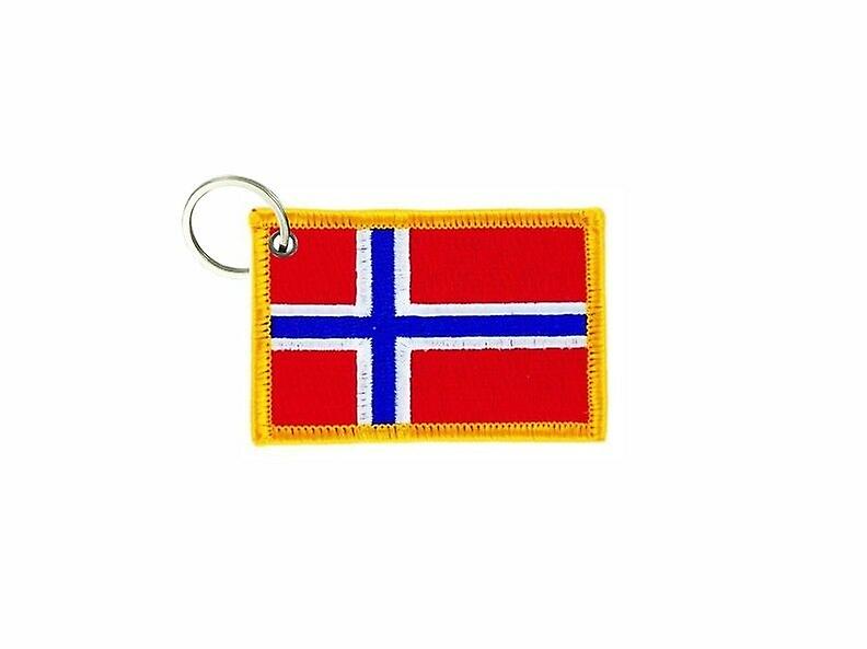 Cle Cles Key Brode Patch Ecusson Badge Norwegian Flag