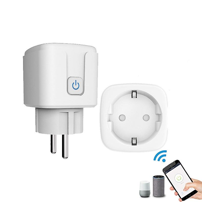 Smart Socket Eu 20a Wifi Smart Plug With Power Monitor Smart Life Remote Control Support Google Home Alexa Yandex