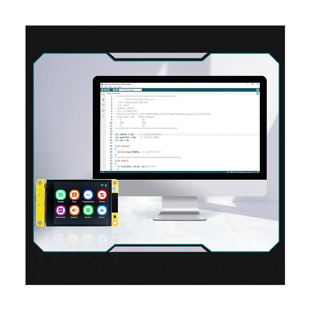 ESP32 per LVGL WIFI Bluetooth Scheda di Sviluppo 2.4 Pollici 240X320 Modulo Schermo LCD con Capa