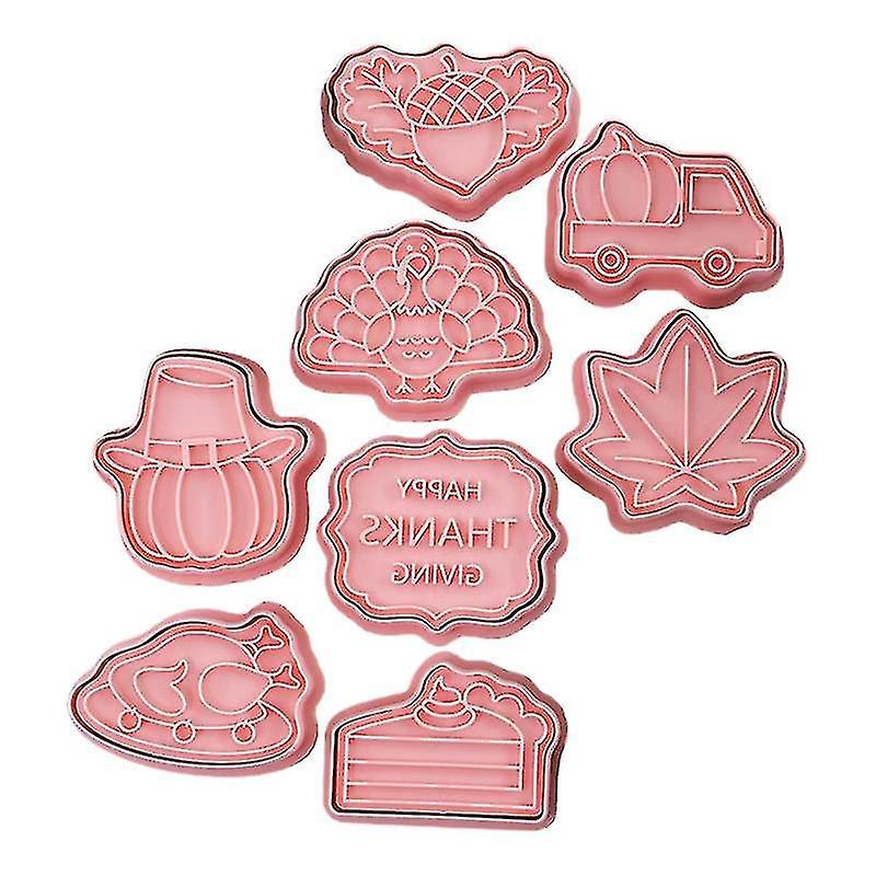 8パック感謝祭シリーズビスケットカッターキッチンベーキングクッキービスケットガジェット