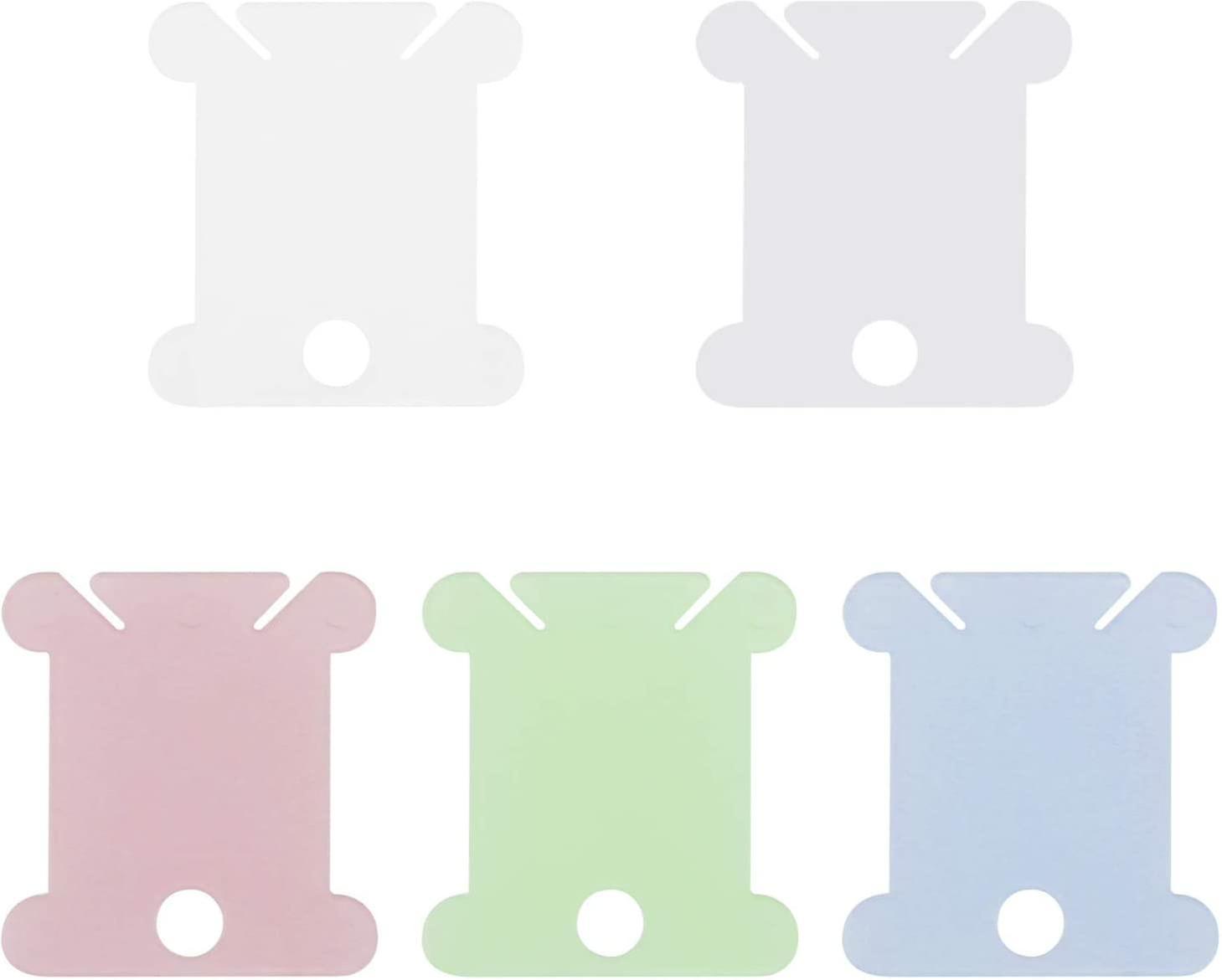 240 Pieces Plastic Thread Spools, Embroidery Storage, Multicolor Thread Organizer Set(3.83.5cm)