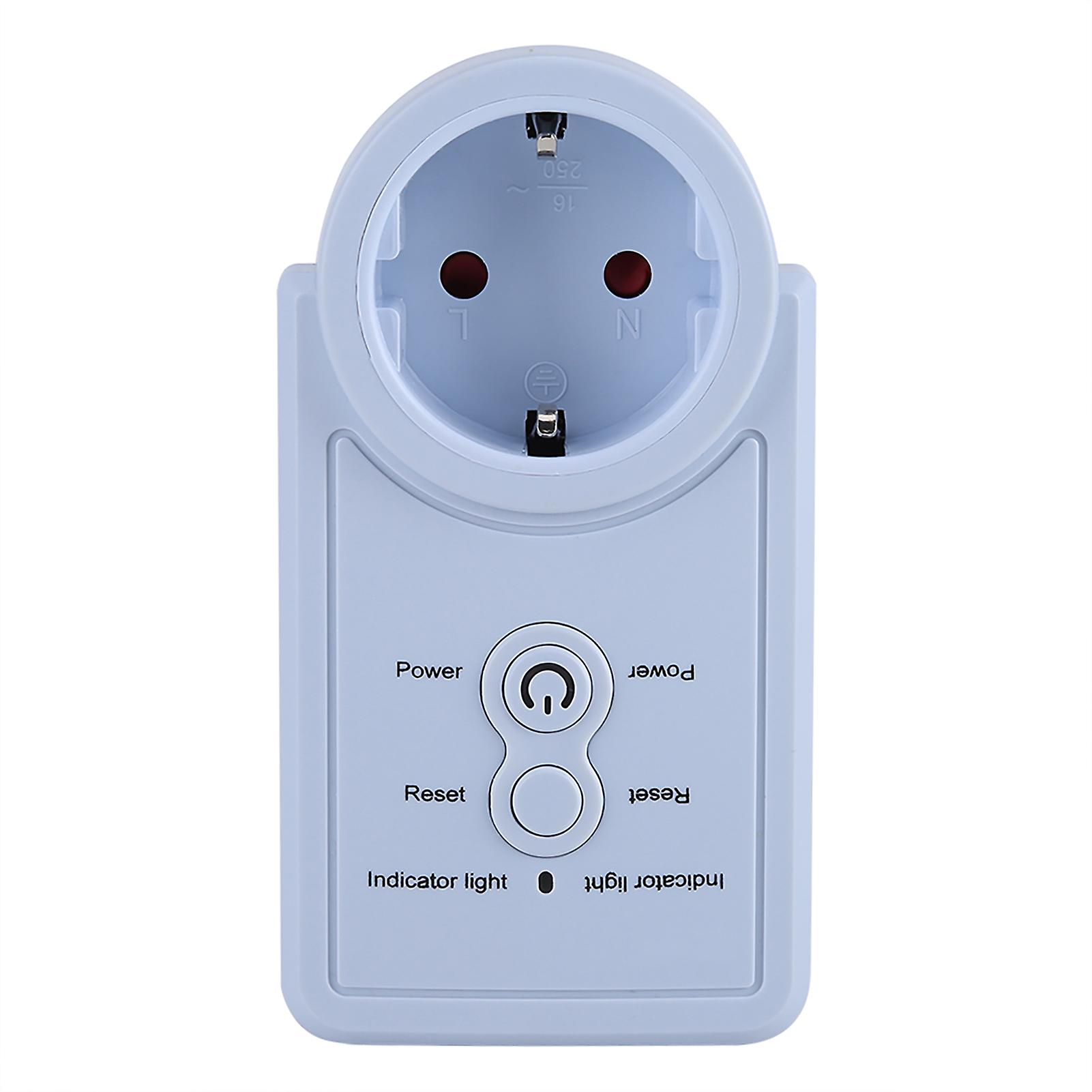 Smart GSM Power Outlet Plug Socket with Temperature Sensor SMS Command Control(English Version)
