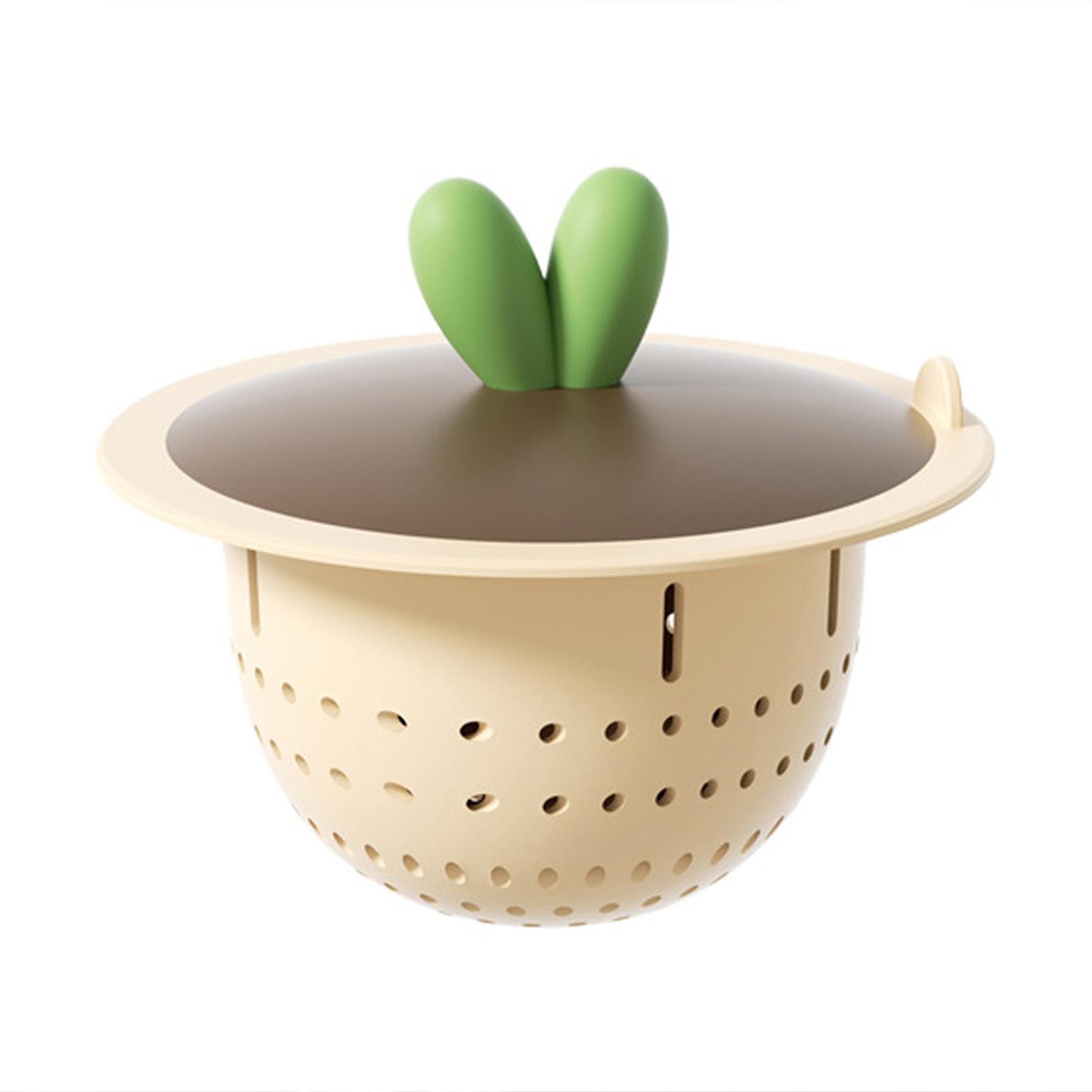 Kitchen Sink Filtering Lid Multi-functional Draining Sewer Filter for Washroom