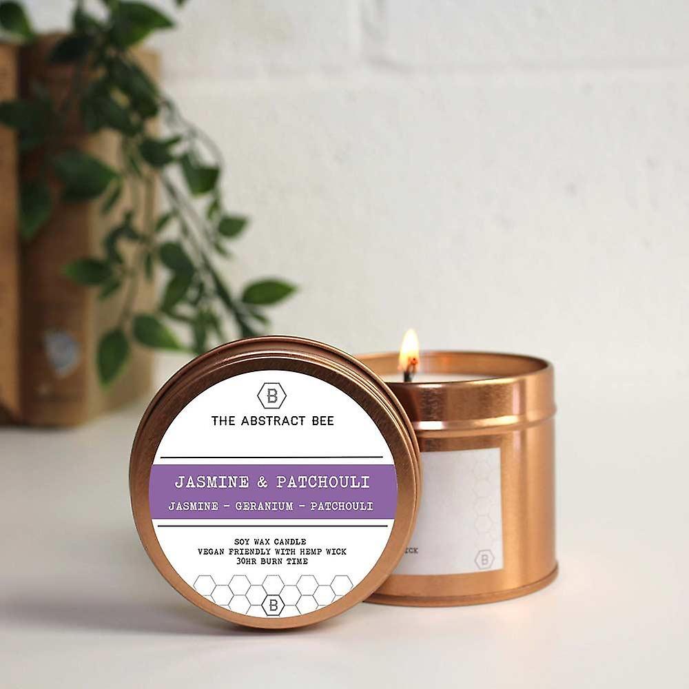 Soy Wax Tin Candle - Jasmine & Patchouli