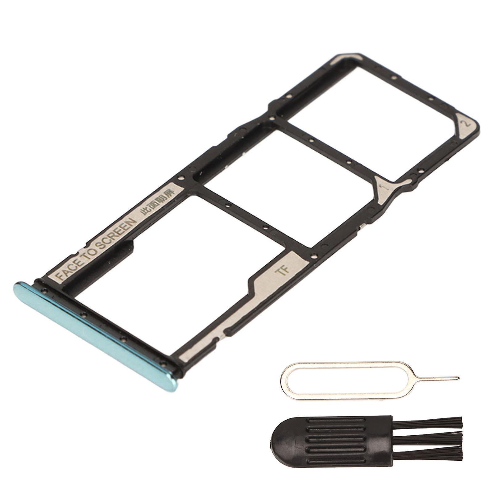 Green Dual SIM Card Tray for Xiaomi Redmi Note 10 - Durable, Easy Install, Perfect Fit