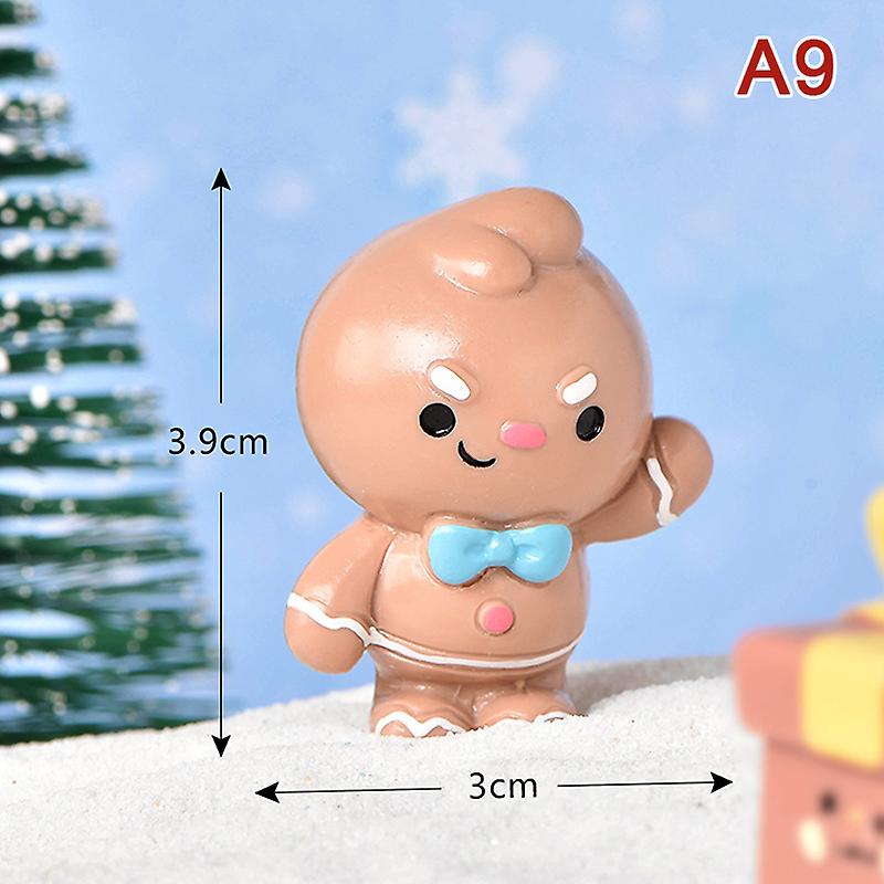 Miniature Christmas Old Man Piggy Ornaments DIY Garden Bonsai Decoration