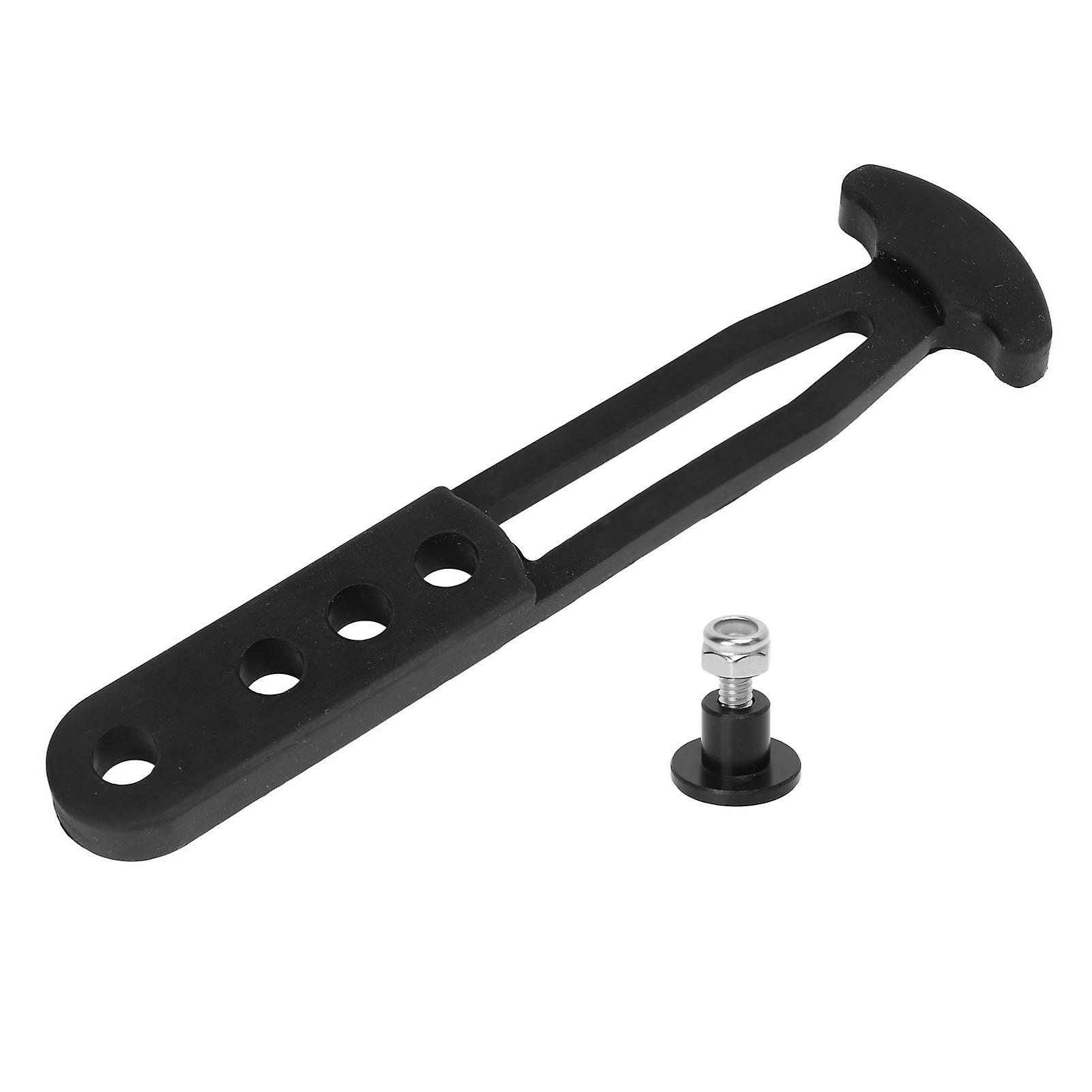 Boat Ladder Strap Black Rubber Boat Telescoping Ladder Strap With 4 Adjustable Mounting Holes for Fixing