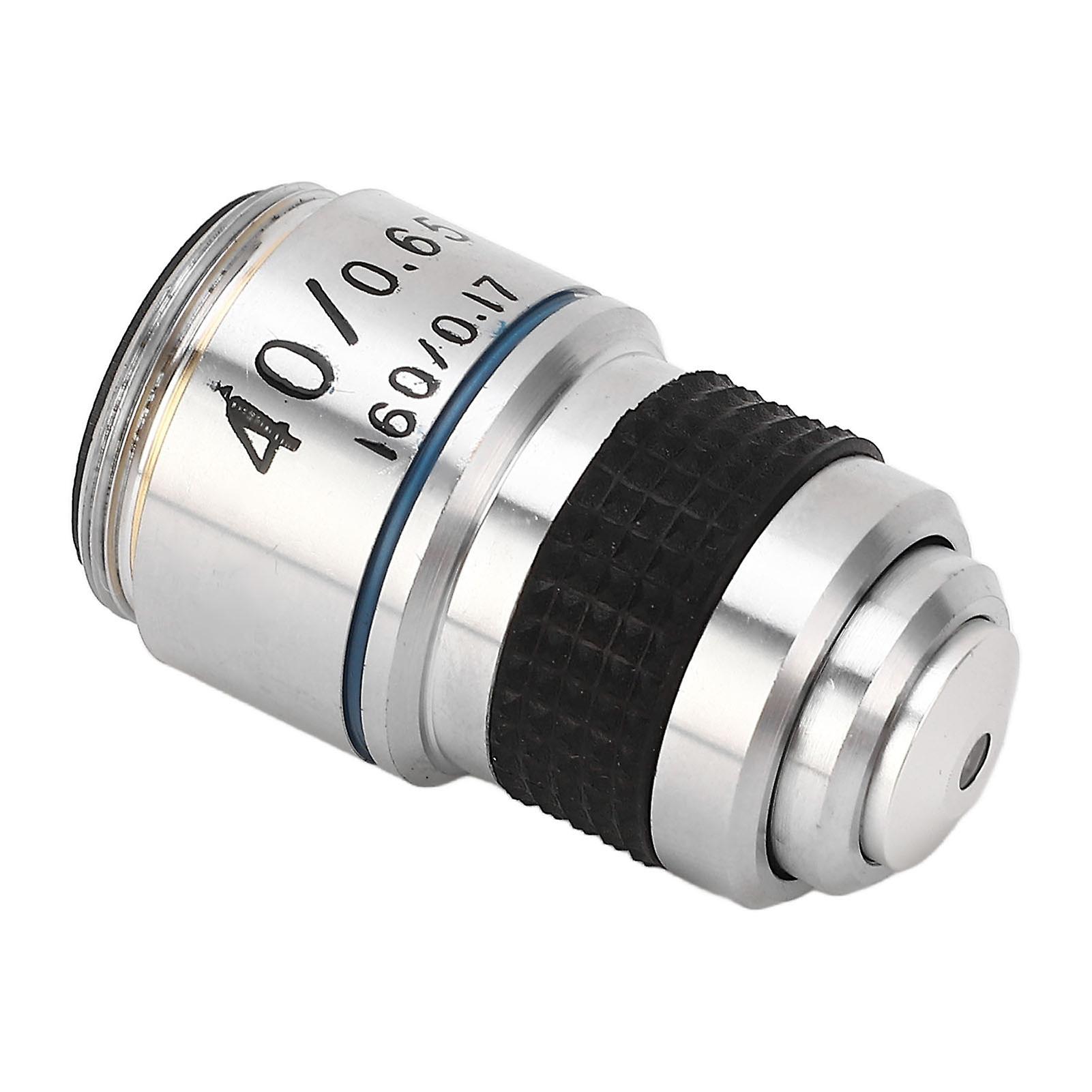 Microscope Objective Lens Biological 40X 185 Achromatic Universal Standard RMS Thread