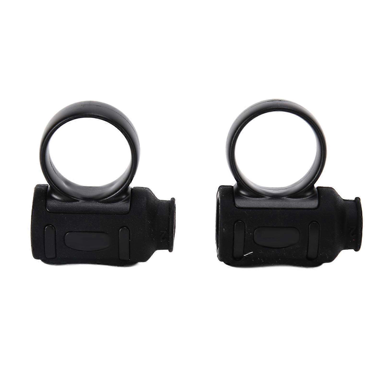 1 Pair Silicone Drum Sticks Finger Controller Jazz Drumstick Control Clip for Beginners Full Black