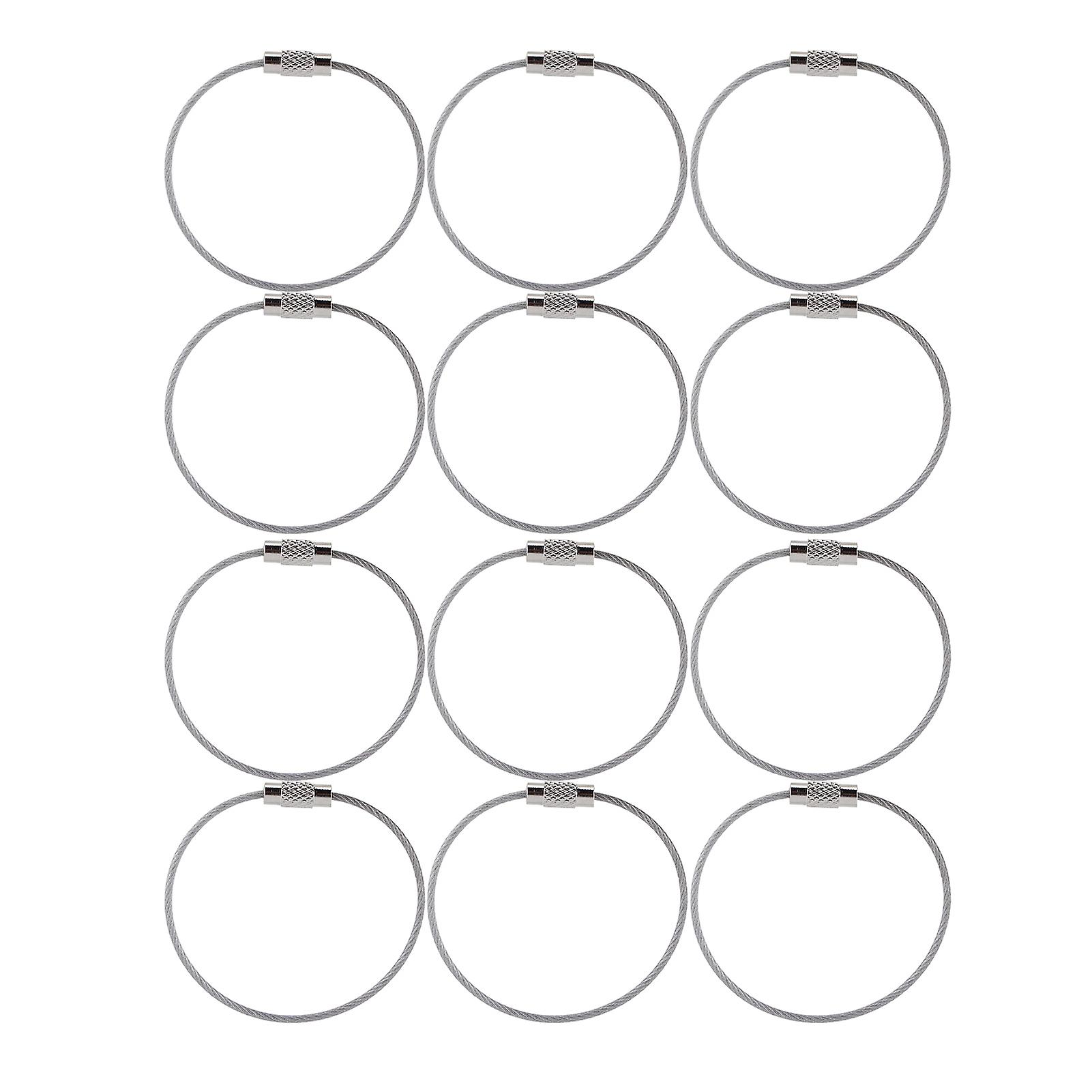 Wire Keychains, Stainless Steel, Key Ring