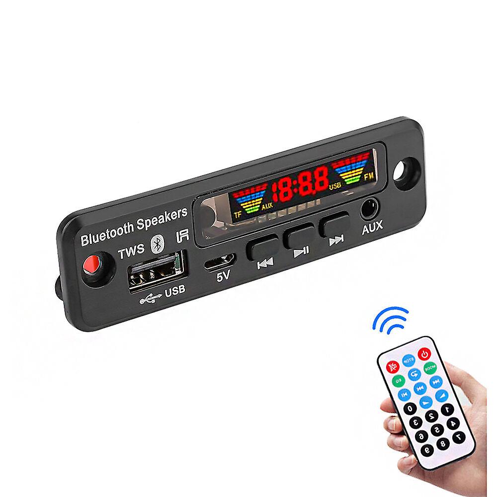 5V Bluetooth 5.0 Mp3 Decoder Led Spectrum Display Ape Lossless Decoding Tws Support Fm Usb Aux Eq Car Accessories