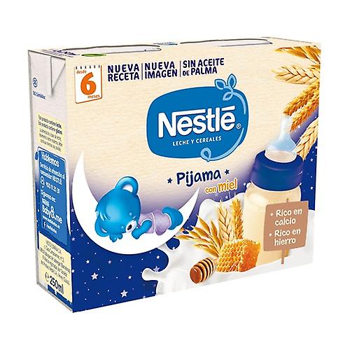 Milk and cereal pajamas 8 cereals with honey double for + 6m 2x250 ml