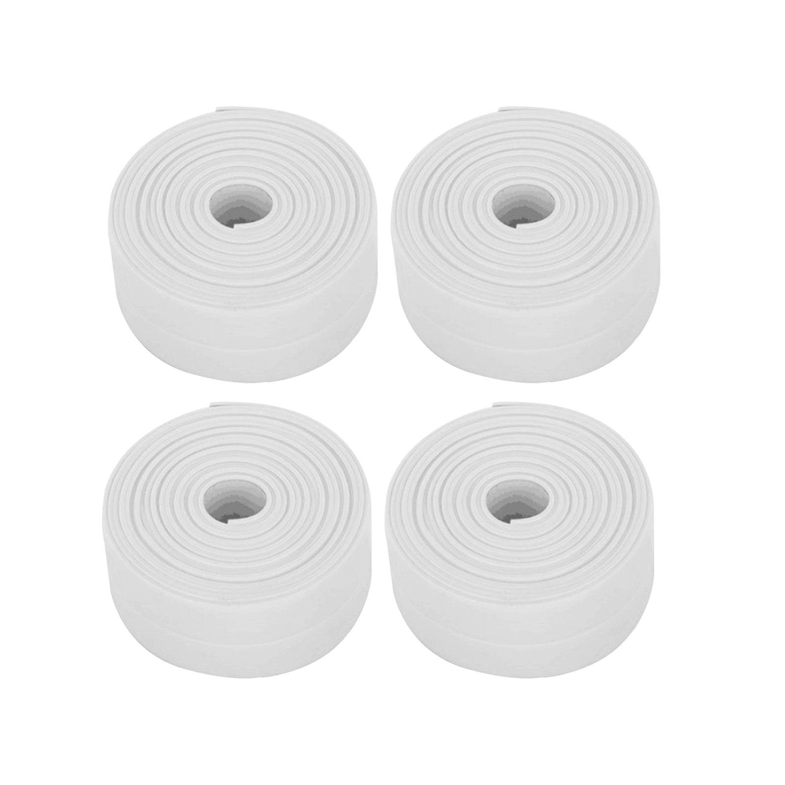 Waterproof Sealing Tape Caulking Sealant Strip Practical Multipurpose Edge Protector Caulk Strip for Kitchen Countertop White