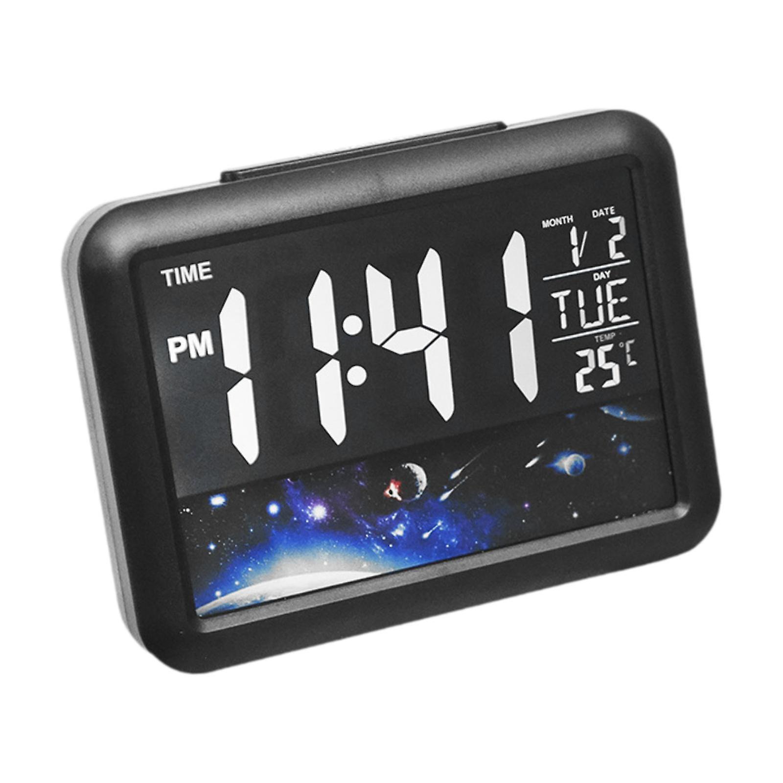Alarm Clock Color Screen Bedroom Bedside Clock for Office Indoor Style A