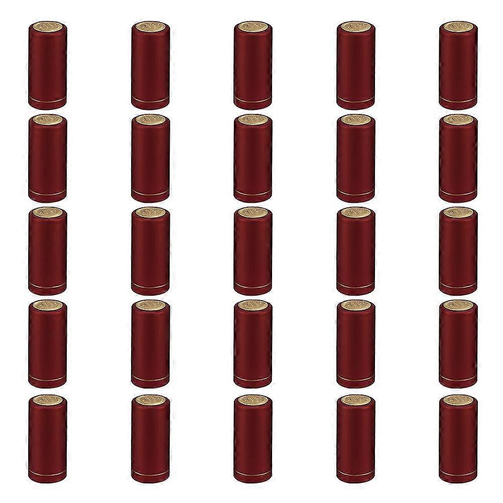 25pcs Heat Shrink Capsules Wine Bottles Caps Sleeves Suitable for Wine Bottle
