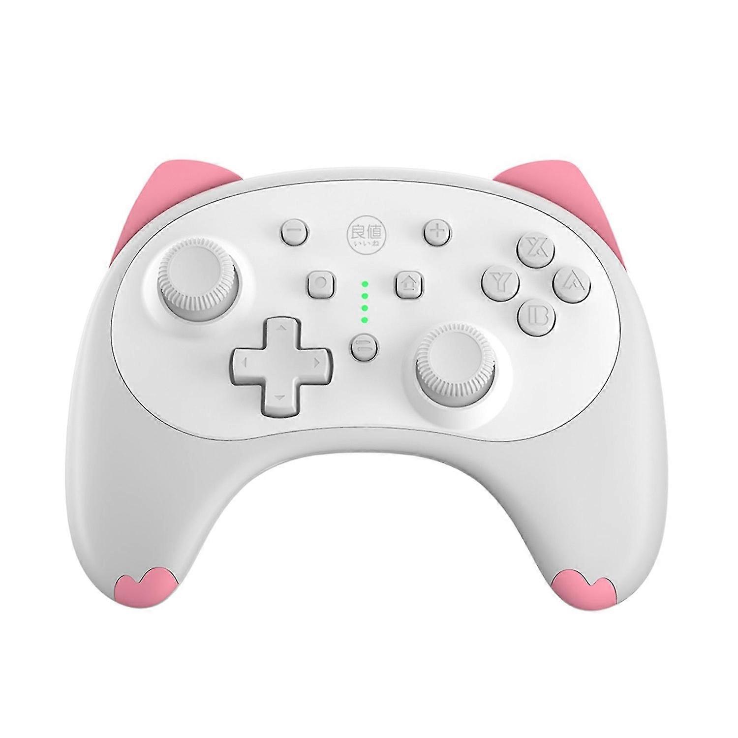 Cartoon kitten wake up voice wireless controller headset support compatible nintendo switch/switch l