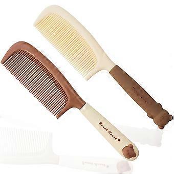 2 Pack Detangling Comb Women Hair Comb Cute Styling Handle Comb Fine Tooth Hair Dressing Comb Haircut Comb Hair Barber Stylist Comb for Women Wet Hair
