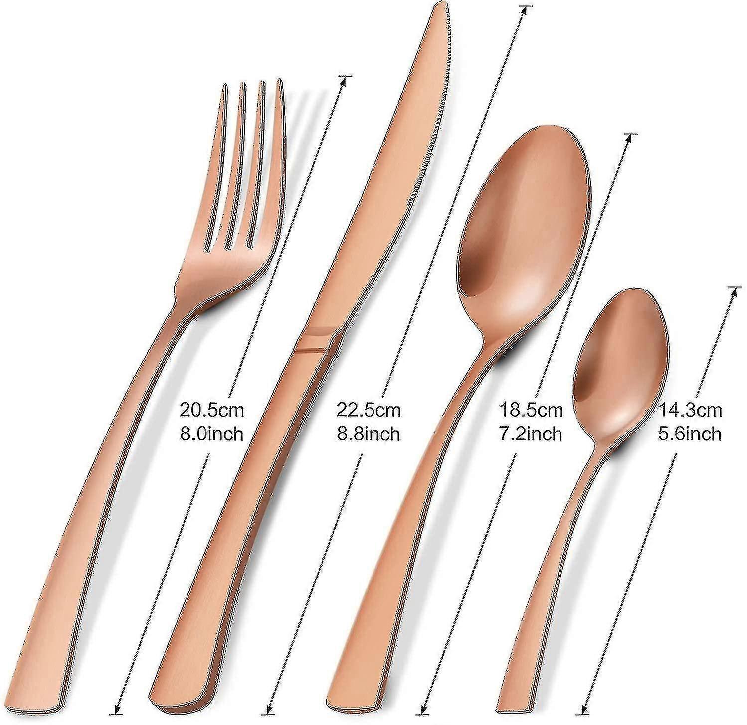 Ensemble de couverts, ensemble de couverts en acier inoxydable de 16 pièces, service pour 4