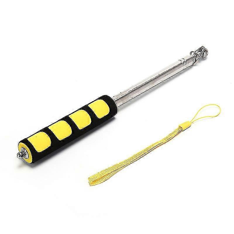 1.2m Flag Pole Portable Telescopic Flag Handheld Pole Tool For Flags Windsocks-coloryellow