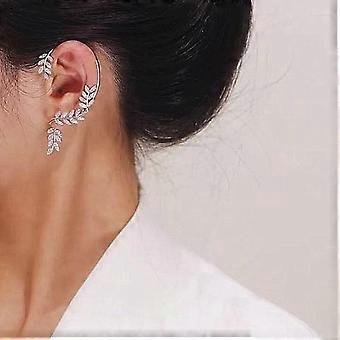 Foglie Orecchini Orecchini per Le Donne Non Piercing Orecchio Grande Orecchio Giacche Borchie Polsino Orecchini Gioielli | IT