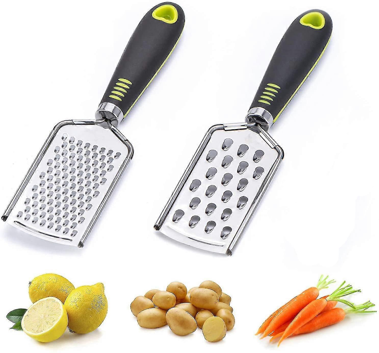 Lot de 2 râpes à râper en acier inoxydable