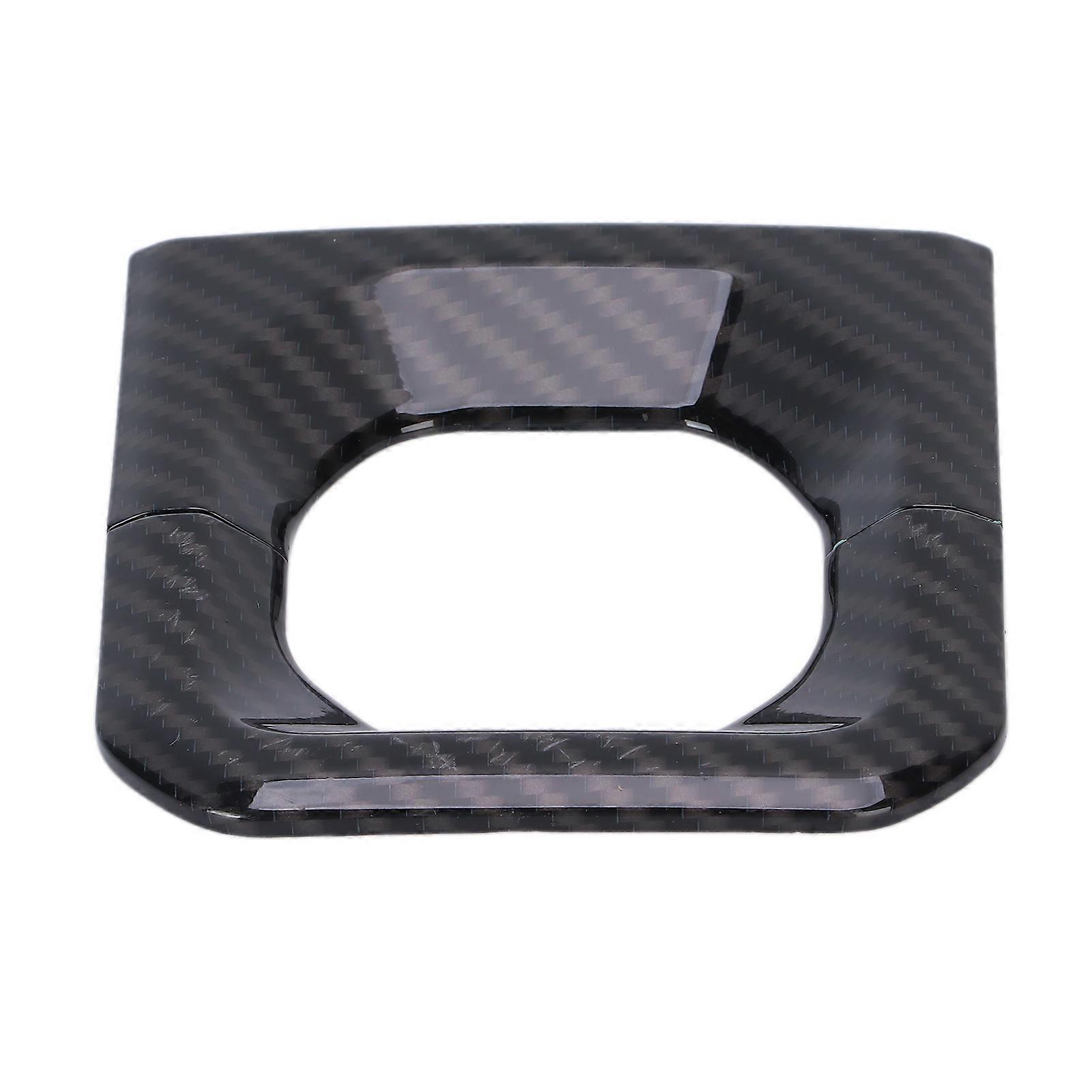 Gear Shift Knob Base Trim Cover Carbon Fiber Style Replacement for Land Rover Defender 110 20202021 NO.82291