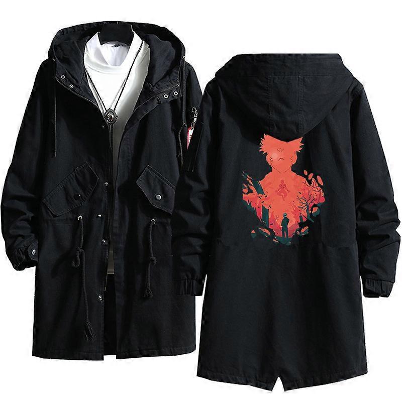 أنيمي جوجوتسو كايسن إيتادوري يوجي تأثيري زي معطف خندق معطف غوجو ساتورو ملابس سوداء امرأة رجل الخريف