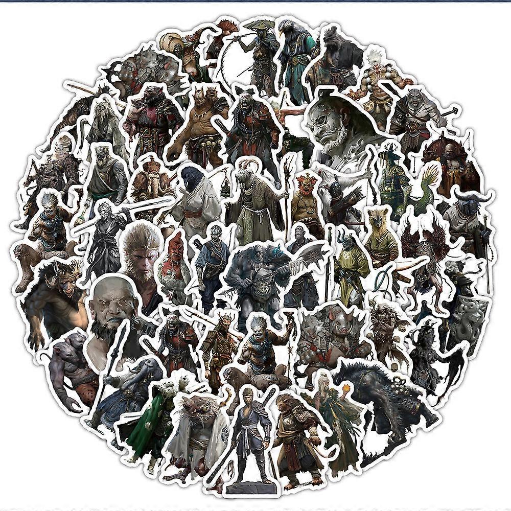 50pcs Wukong Voyage À L’Ouest Graffiti Décoratif Autocollant Imperméable