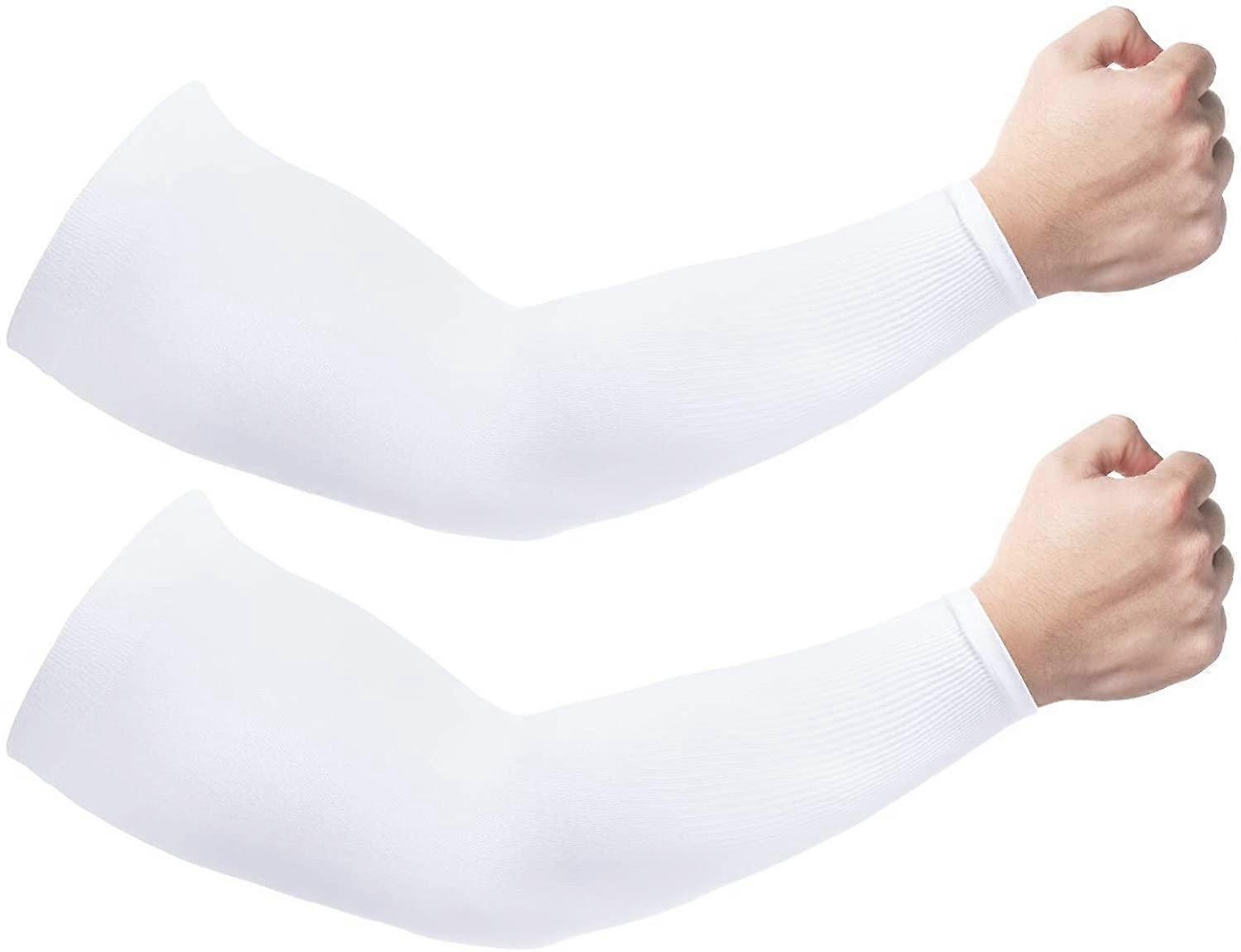 2ペアのサンUVプロテクションクーリングアームスリーブは男性と女性、UPF 50-1835と互換性があります