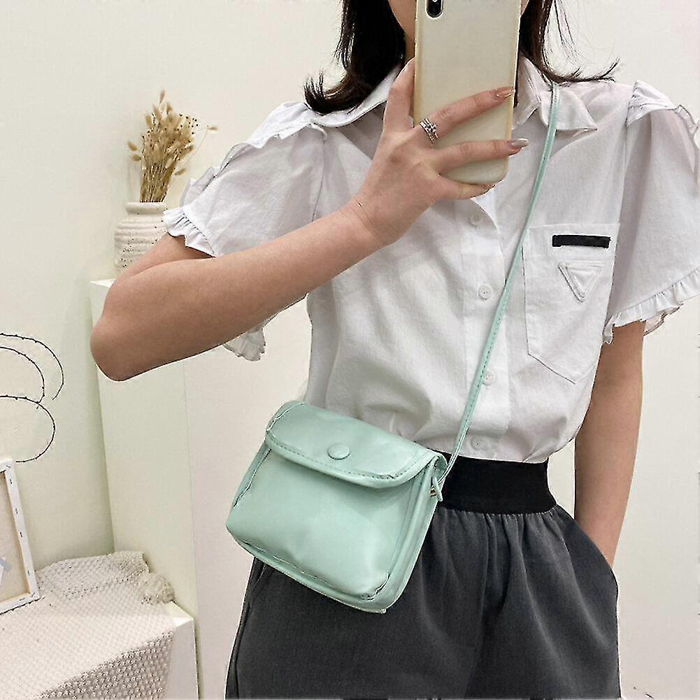 leather shoulder messenger crossbody ladies vintage pure candy color