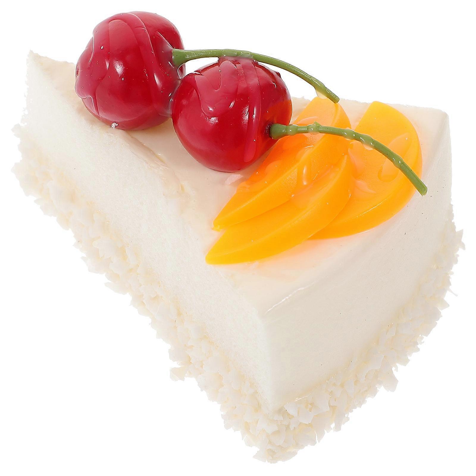 Artificial Fruit Cake Decoration Realistic Fake Dessert Model Simulation Cake Prop Shopwindow Display