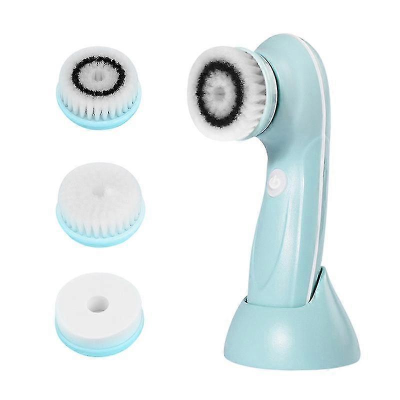 Electric Face Brush  Advanced Face Cleansing Brush with 3 Interchangeable Heads & 2 Speeds - Premium Face Scrubber & Massaging Tool Device for Men & W