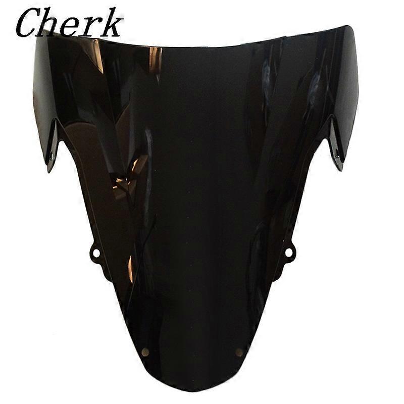 Motorcycle Black Windshield WindScreen Double Bubble For Suzuki GSXR 1000 2003-2004 K3