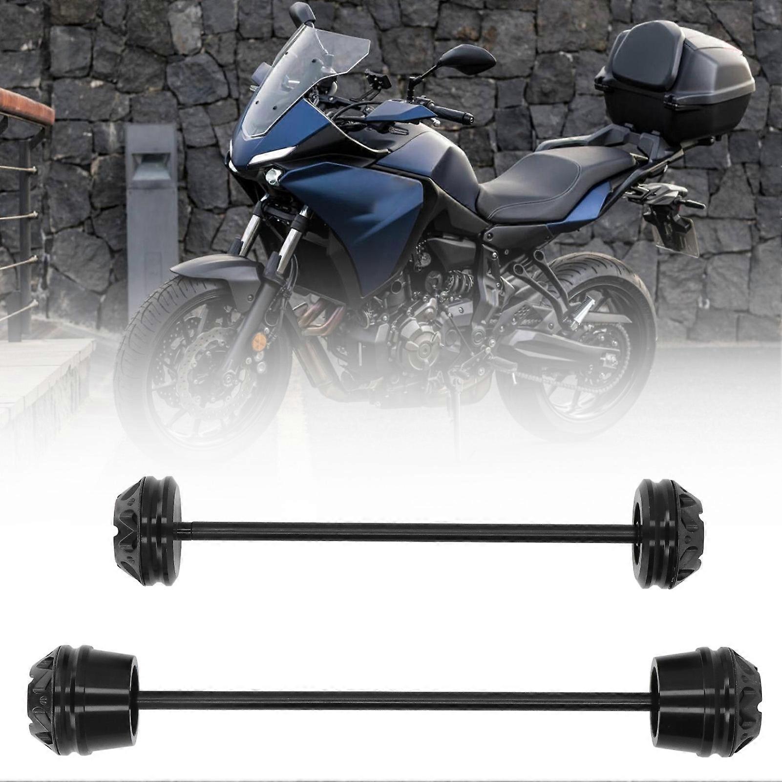 2pcs גלגל אופנוע נגד נפילה כדור הגנה מלפנים ומאחור סגסוגת אלומיניום החלפת MT07 20142016