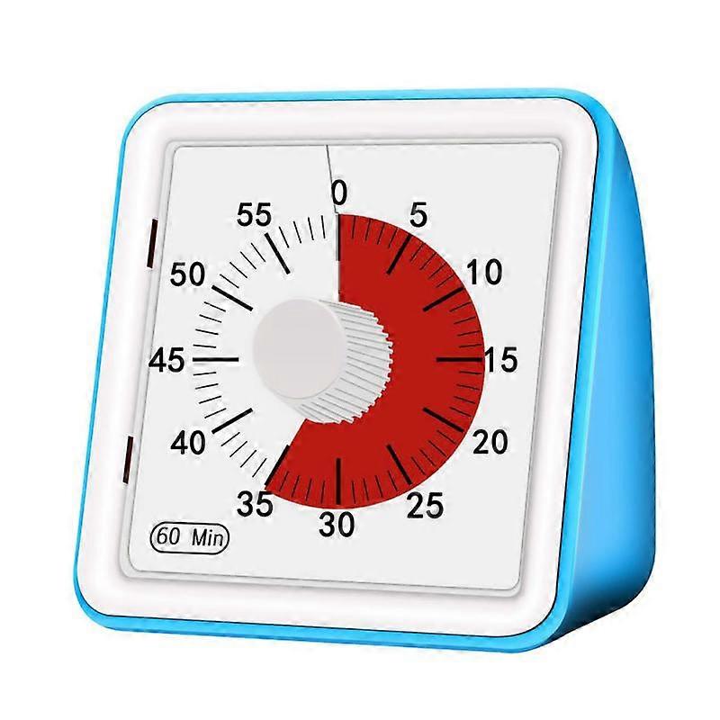 Household timer, silent countdown, suitable for children and adults time management (blue)