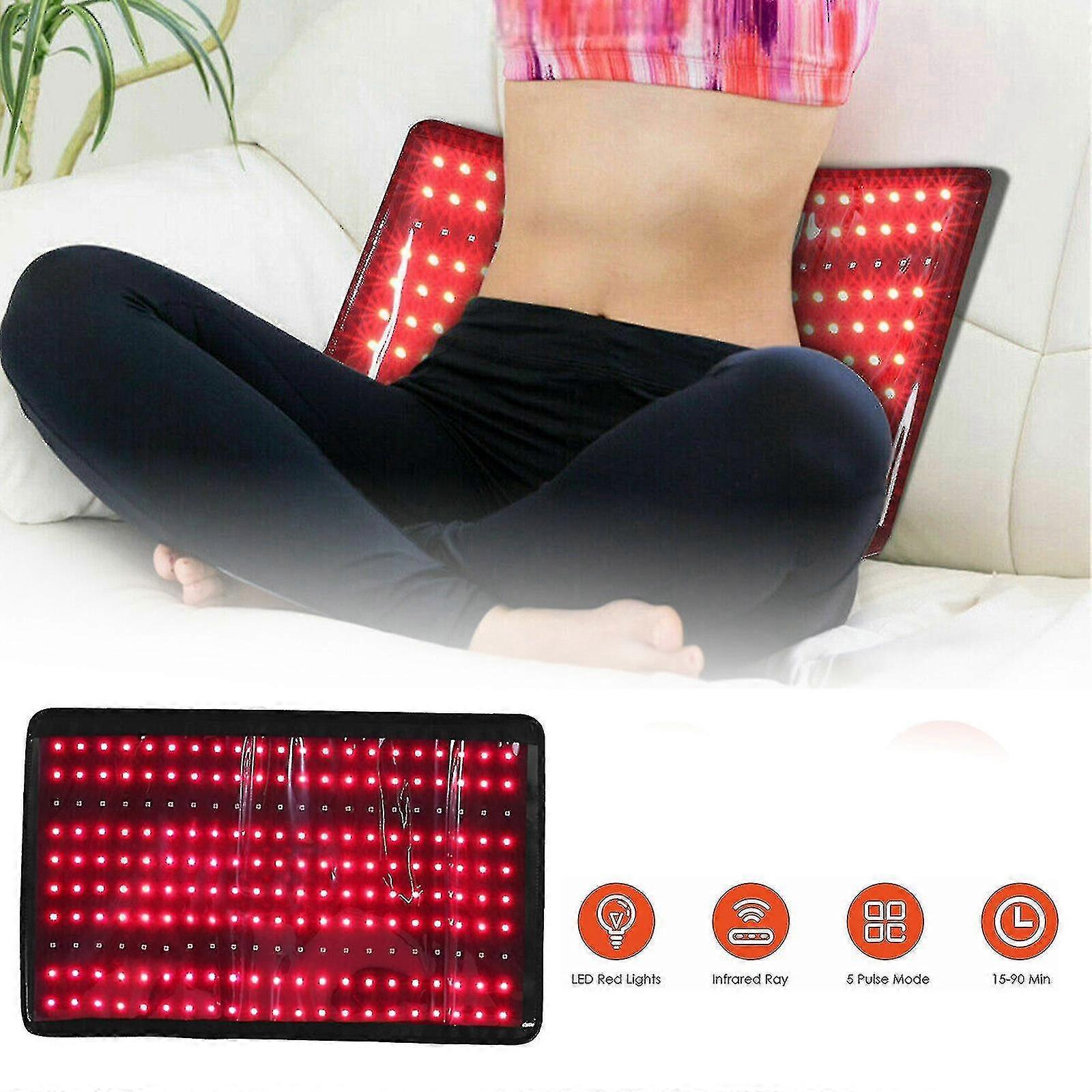 30w 60nm و 850nm بالقرب من الأشعة تحت الحمراء العلاج بالضوء الأحمر تخفيف آلام الخصر التفاف حزام الوسادة
