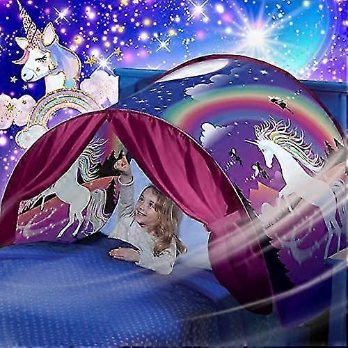 Children's Unicorn Pattern Tent Folding Bed Mosquito Net Bedding