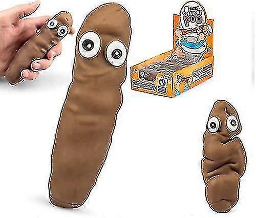 Stretchy Brown Poo Sensory Toy Like The Stretchy Banana But Poop Turd, Funny Novelty Prank, Magical And Squishy Stress