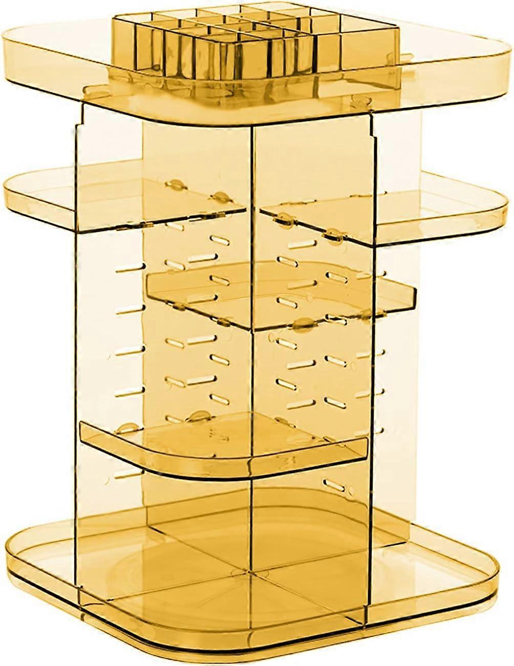 Rangement Maquillage Prsentoir Cosmtique: Acrylique Organisateur de Cosmyique Salle de Bains Chambre Vanity Table - 360 Rotatif Bote  Bijoux pour Roug