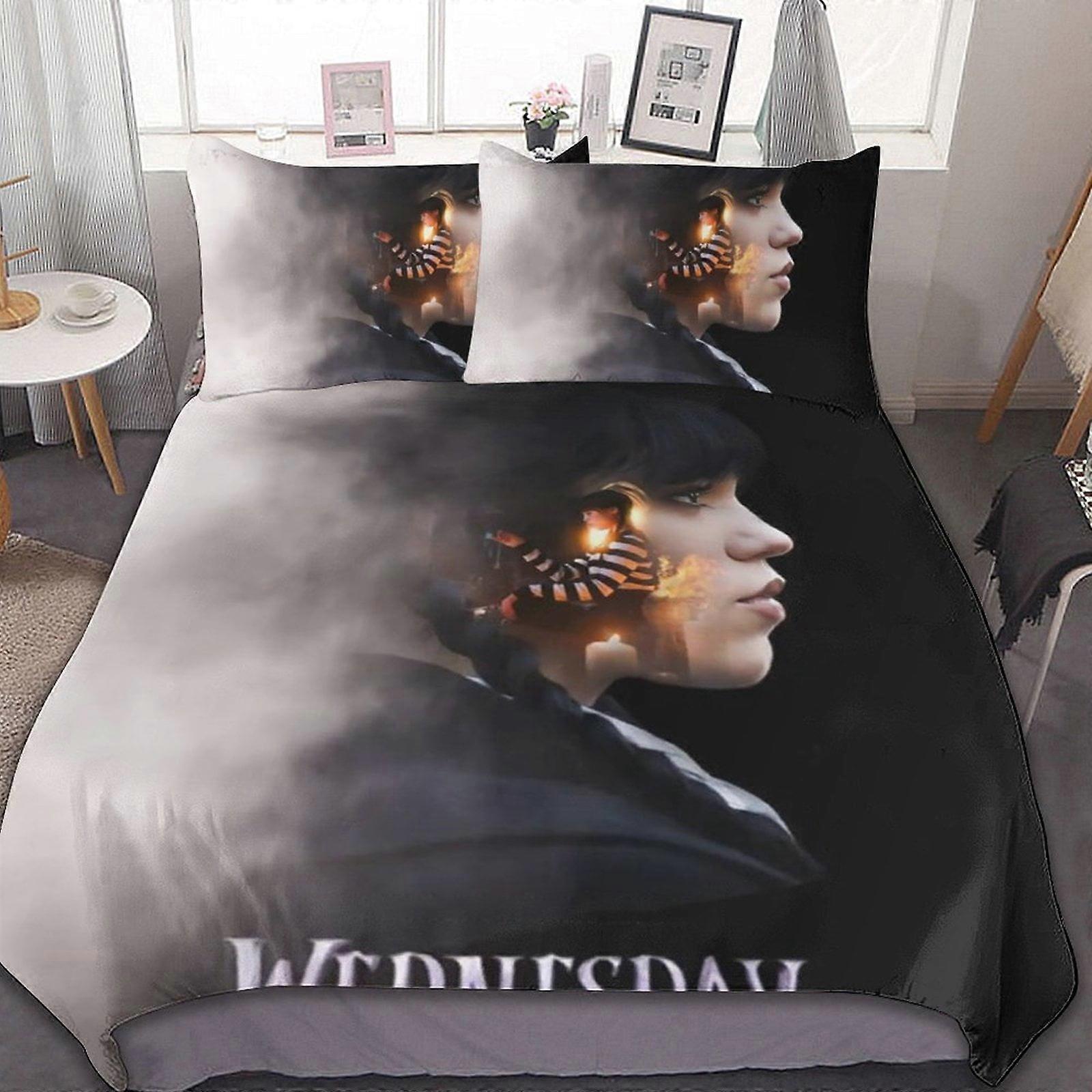 d399 רביעי 3 חלקים ערכות מצעים ערכות שמיכה רכה תפאורה מתנות לחדר שינה עם כיסוי שמיכה 1 2 ציפיות FV399