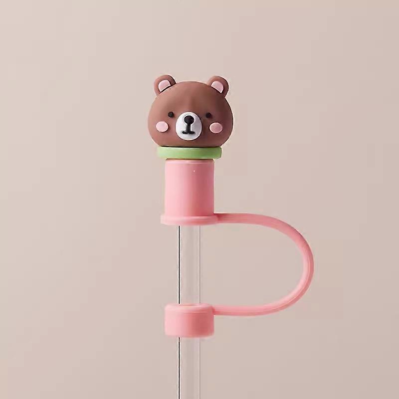 Söpöt mansikkapillisuojukset Stanley Tumbler -kupeille Tarvikkeet Kawaii silikoniset olkipäälliset Suojakorkki 10mm pilleille