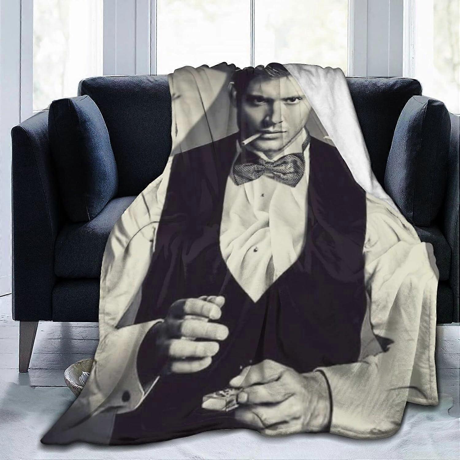 Jensen Ackles Deka 3D tisk Plyšová jehněčí deka Výzdoba povlečení do obývacího pokoje Ložnice Kolej Decor-EDFR228