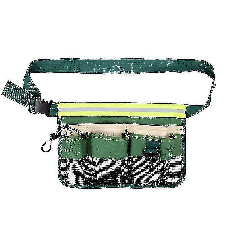 1 قطعة حزام أداة بستاني ، حزام أداة البستنة المحمولة ، حزام أداة البستاني ، لمجموعة متعددة الأجزاء للأدوات ، كهربائيين ، حرفيين ، Qyro الأخضر