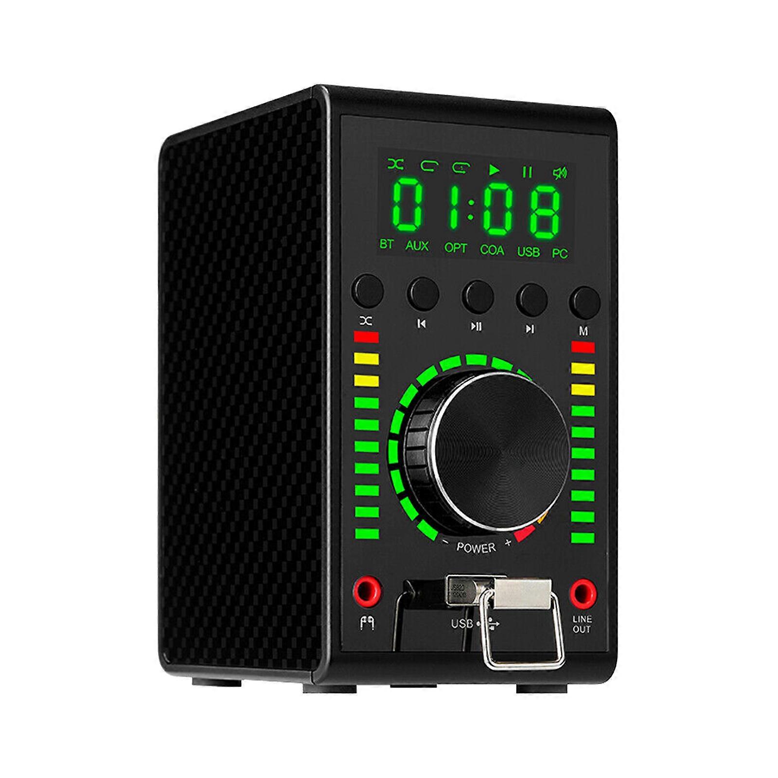 مضخم بلوتوث عالي الدقة HIFI مع USB DAC ، مخرج 68 واط + 68 واط ، 24 بت / 192 كيلو هرتز لأنظمة الصوت المنزلية