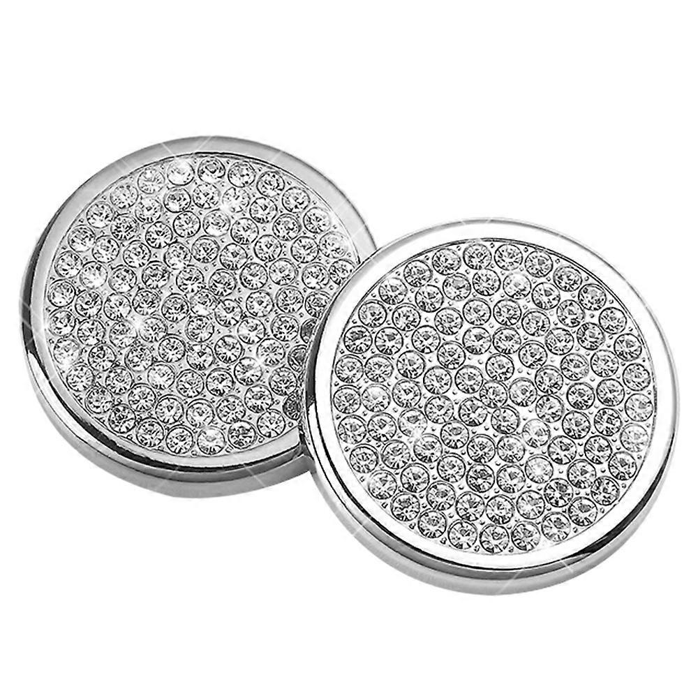 2Pcs Suitable for New 5 Series 3 Series Diamond-Studded Multimedia Air Conditioner Volume Knob Ring